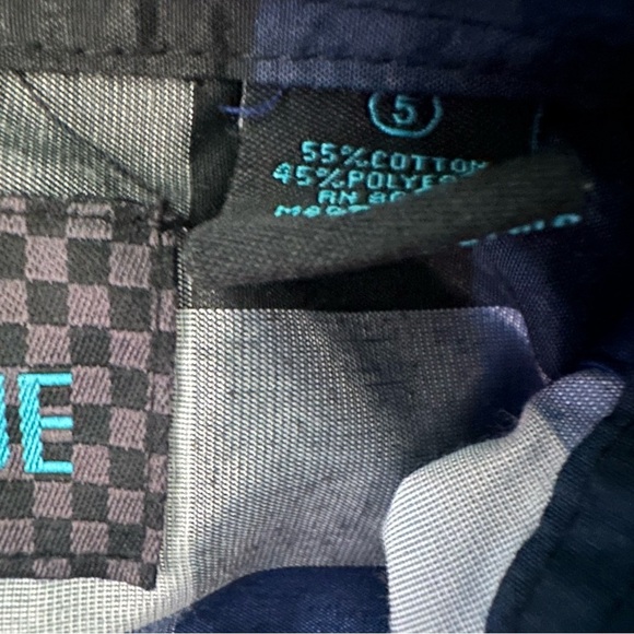 Plaid Kids Button-Down Shirt in Blue and Black - Picture 4 of 4